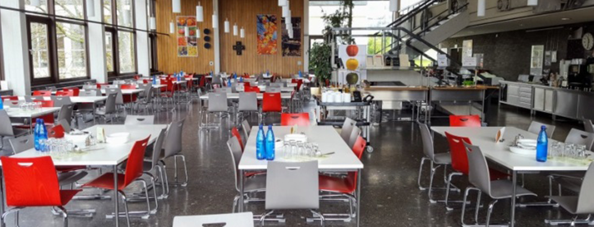 Canteen of the education center in Schwäbisch Gmünd